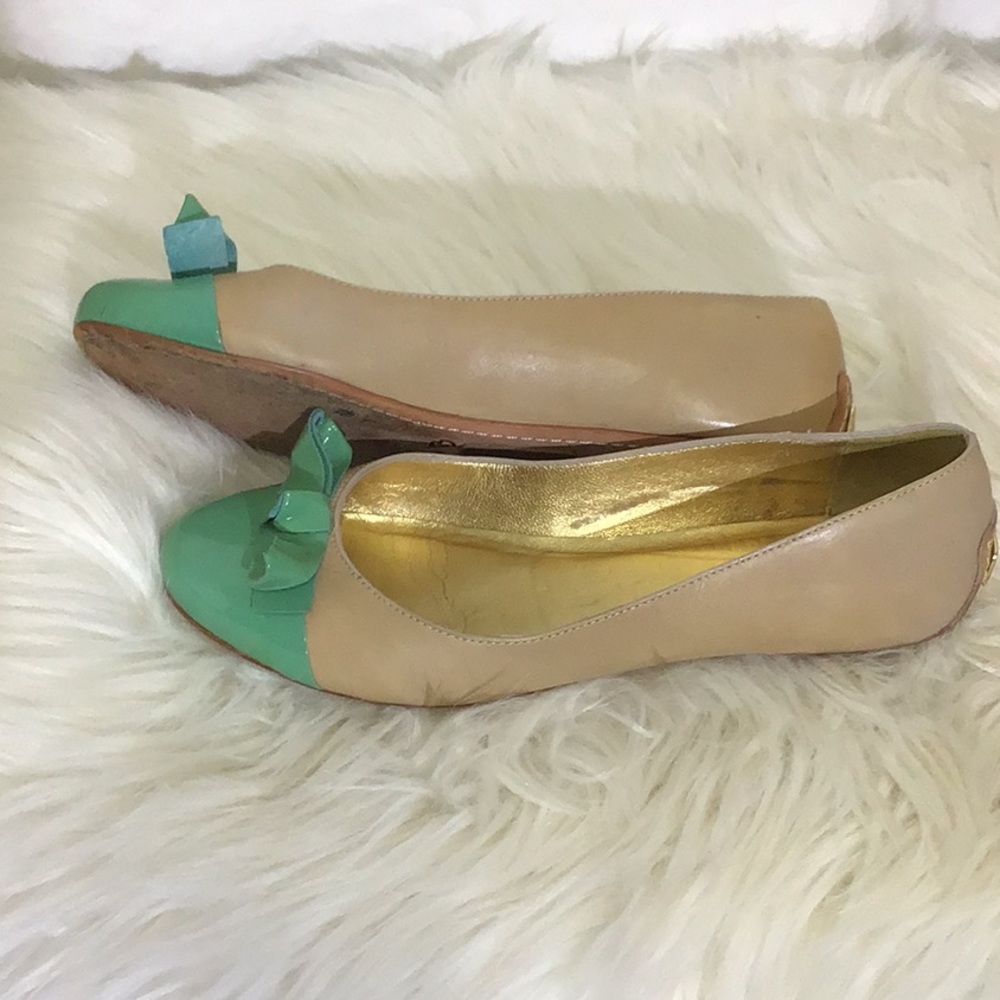Kate Spade Colorblock Patent Leather Flats Sz 6 - Picture 3 of 8